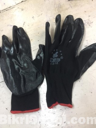 cotton rubber hand gloves